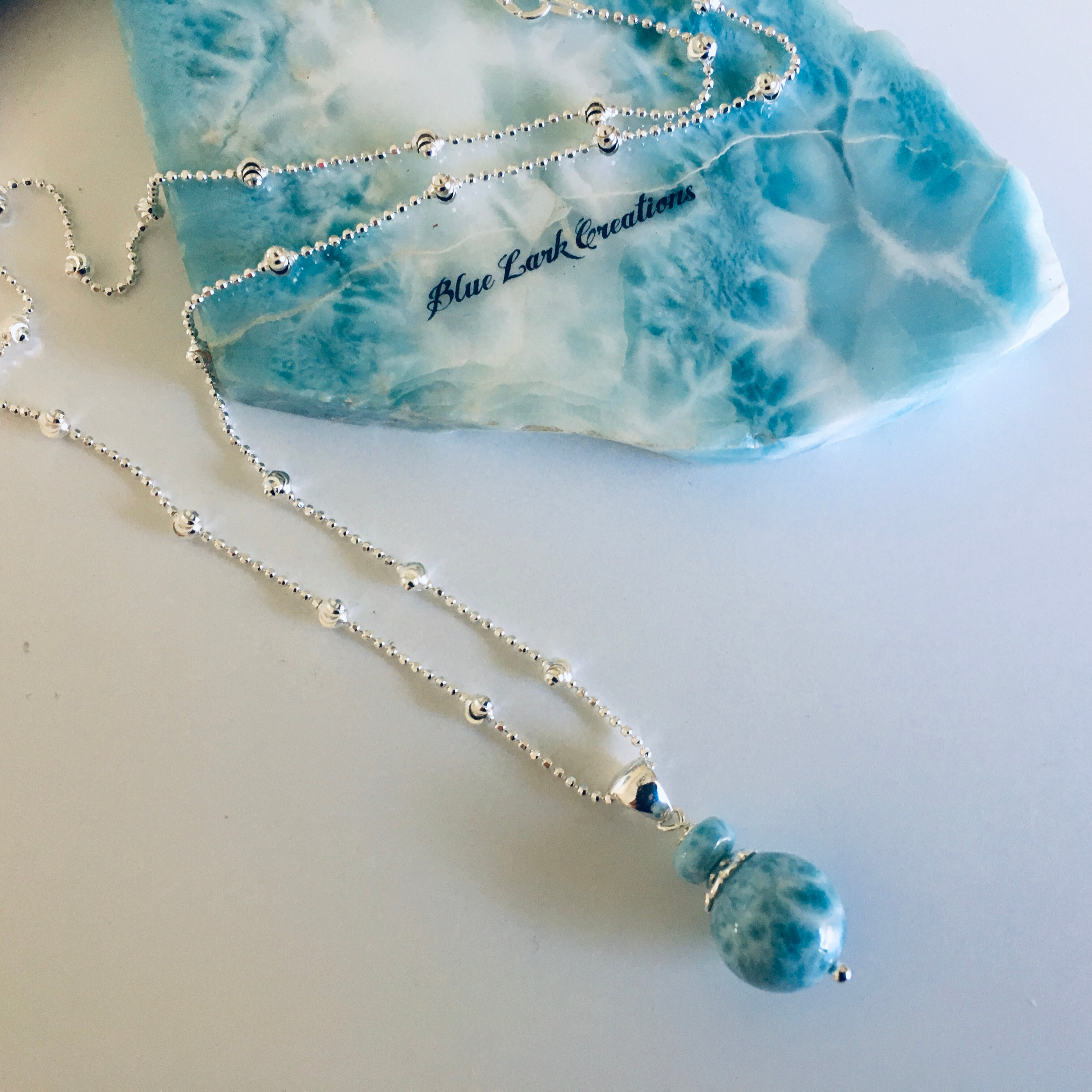 Oval Light Blue Sapphire Pendant Necklace - Turgeon Raine